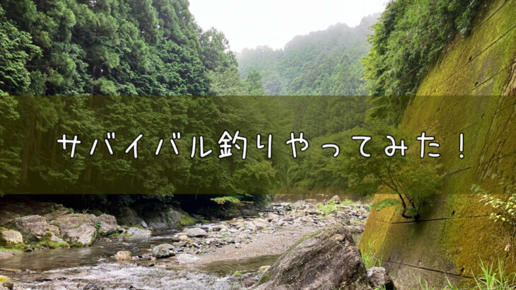 旅人RYOと東吉野村の川でサバイバル釣りしてみた！-itsukiと旅キャンプ-Vol.62